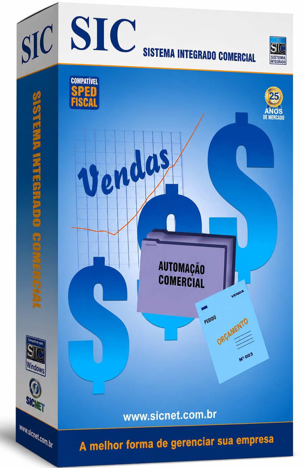 Tela do Sistema Integrado Comercial